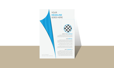 simple fold design for flyer.