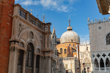 Fototapeta na wymiar St Mark's Basilica in Venice, Veneto, Italy