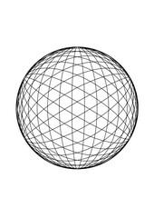 Kreisfl√§che gef√ºllt mit einem hexagonalen abstrakten netzartigen linienmuster, modern art