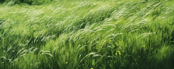 scene of a green field of grass