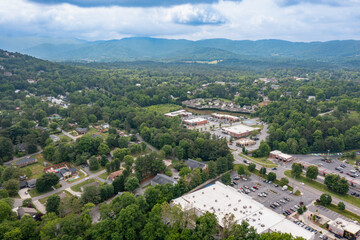 Fototapeta na wymiar drone mountain land neighborhood views