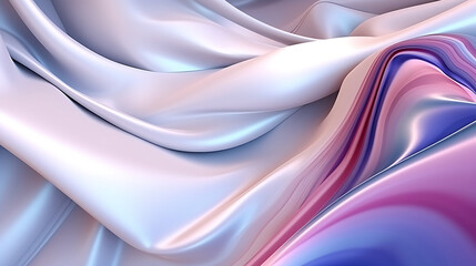 Abstract blue and pink wavy waves
