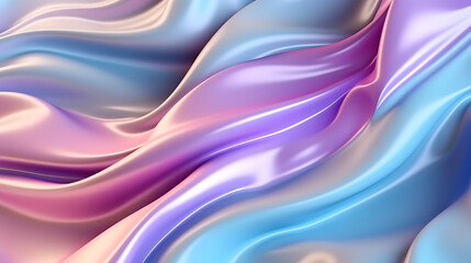 Abstract blue and pink wavy waves