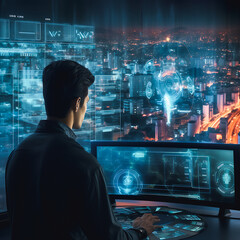 person typing on a laptop