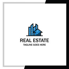 Fototapeta premium Vector creative home building construction