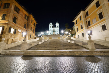 Spanish Steps at Piazza di Spagna in Rome, Italy