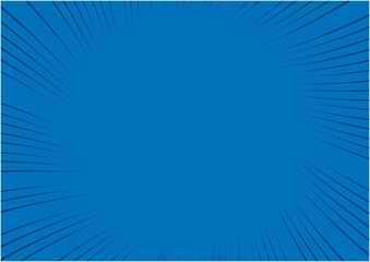 Naklejka premium コミックをイメージした集中線