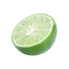 Limes with slices isolated transparent png