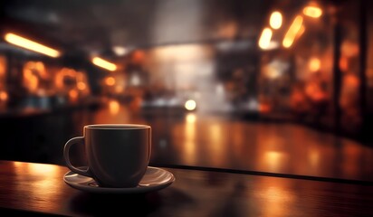 Obraz premium cup of coffee in the night