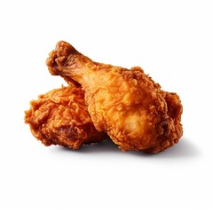 Friend Chicken crispy on white background