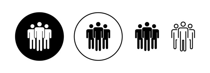 People icon vector for web and mobile app. person sign and symbol. User Icon vector