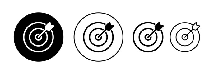 Target icon vector for web and mobile app. goal icon vector. target marketing sign and symbol