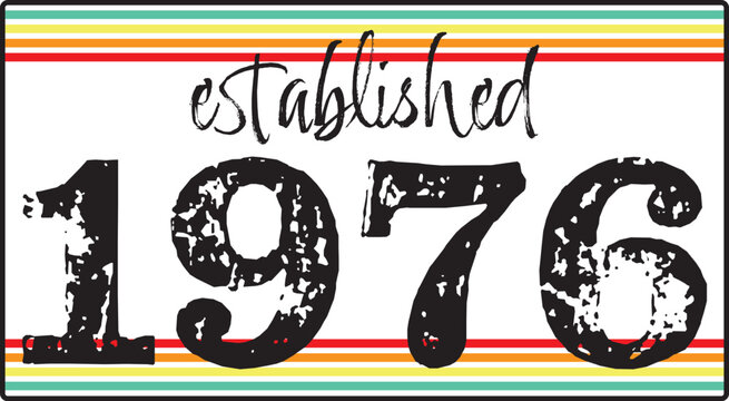 Established 1973, 1974, 1975, 1976