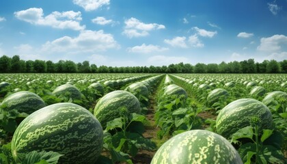 watermelon field, Generative AI