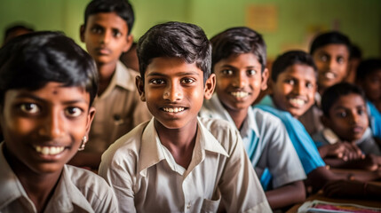 smile young teenager group sits in class room, boys, teen teenager teenagers