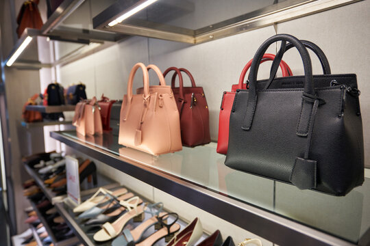 BANGKOK, THAILAND - CIRCA JANUARY, 2020: bags displayed at Charles and Keith store in Siam Center shopping centre
