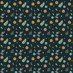 botanical floral seamless vector pattern