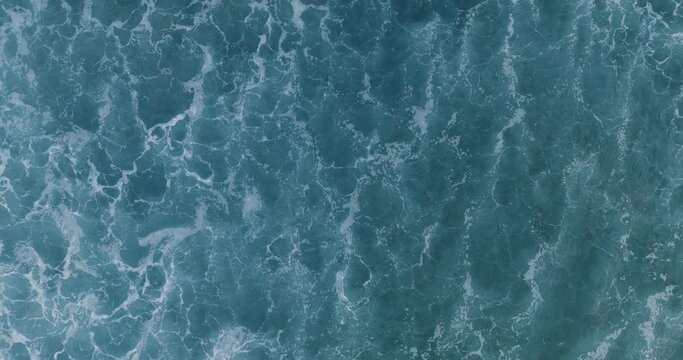Aerial Slow Motion Top Down Drone View of Waves El Salvador_LunaVista