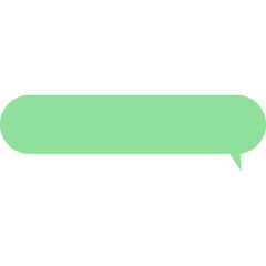 둥글고 긴 말풍선