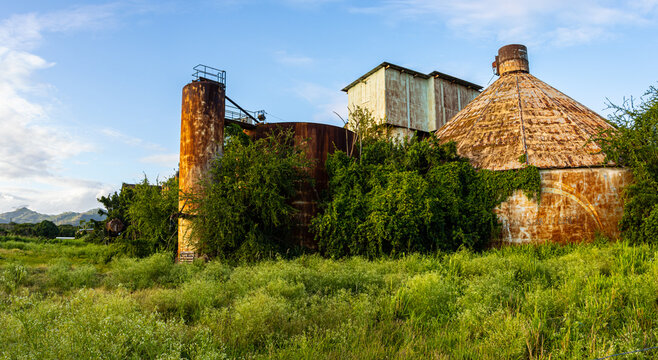 Abandoned Remains of The Historic Koloa Sugar Mill, Kauai, Hawaii, USA
