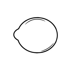 Fototapeta premium Lemon Lineart
