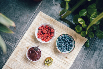 Fruit bowls, smoothie bowl