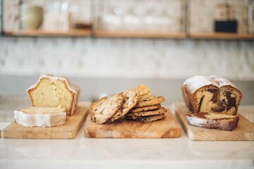 Sweet treats at coffee shop