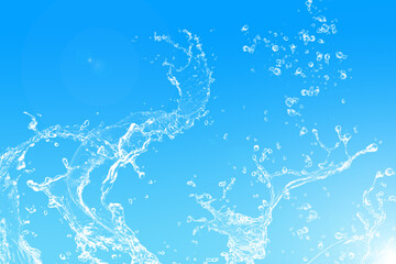 ほとばしる水しぶき