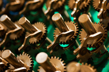Gear shafts for automobile engine gearbox in production shop