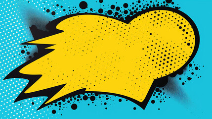 balão para texto fundo de arte pop estilo cômico