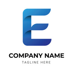 Letter gradient colorful logo design