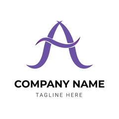 Letter gradient colorful logo design