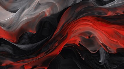 Obraz premium the wave effect with red and black stripes in one image background