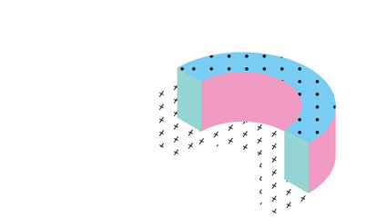 Memphis Geometric Shape Element