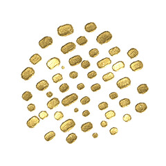 Golden dots glitter