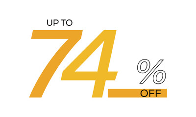 up to 74% off vector template, 74% off discount, 74 percent off discount sale background