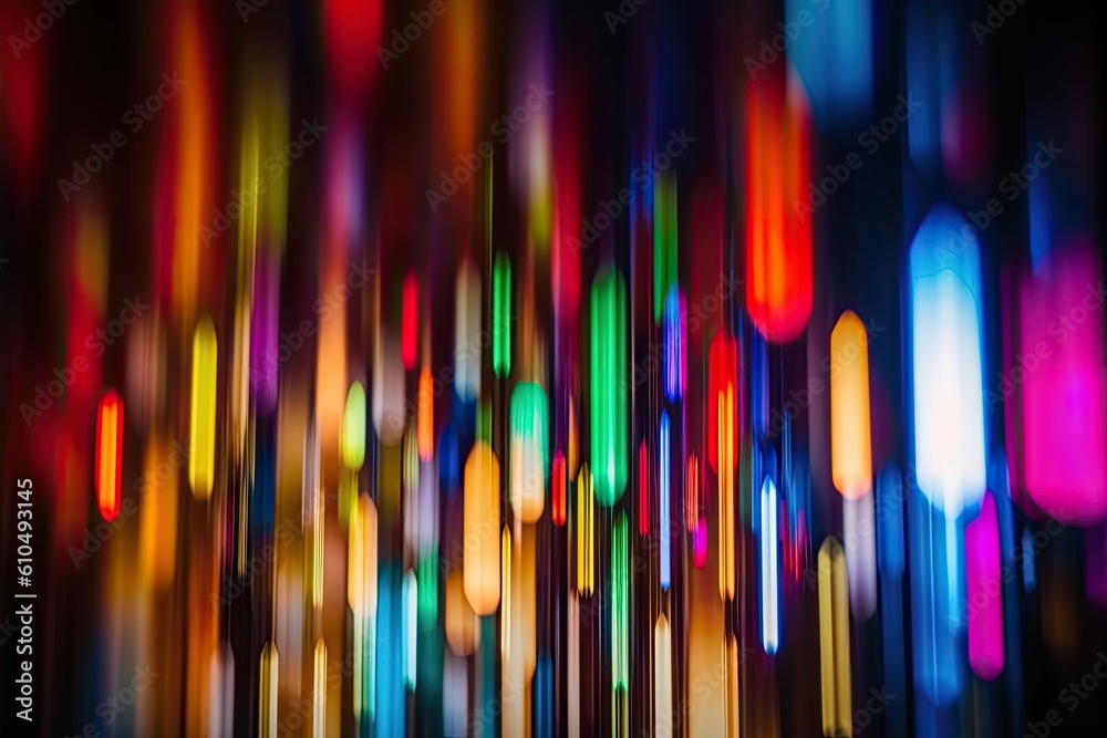 Poster abstract multicolored background with blurred effect generative ai