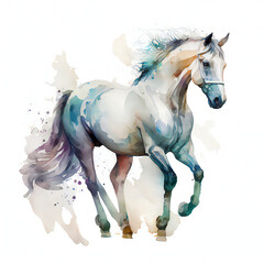 Obraz na płótnie Canvas Horse watercolor art