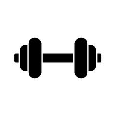 Dumbbell for gym icon color editable