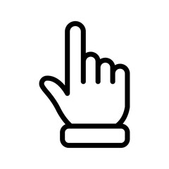 Simple gesture line icon color editable