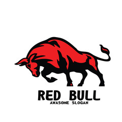 Design mascot icon illustration bull