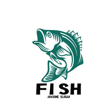 Design mascot icon illustration fish
