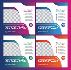 Digital Marketing Social Media Post design template Bundle