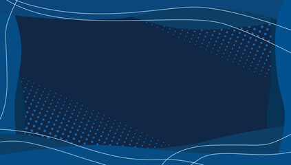 Blue background design with white line pattern. Horizontal vector template for banners  invitations  vouchers  certificates  and websites.