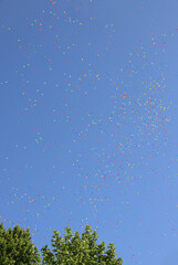 Tons of Balloons in the Blue Sky