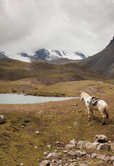 siete lagunas de la montaña ausangate la montaña más alta del Departamento del Cuzco y la quinta...