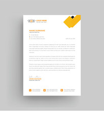 Modern Creative & Clean business style letterhead print with vector & illustration. crypto company service letterhead design.