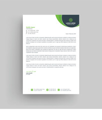 Clean and professional corporate company business letterhead template crypto company service letterhead design.