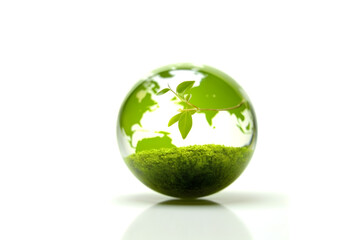 renewable energy light bulb with green energy, Earth Day or environment protection Hands protect forests that grow on the ground and help save the world, solar panels