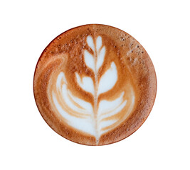 Coffee latte art cappuccino foam transparent png